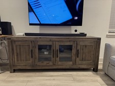 Wooden media cabinet for sale  Morgan Hill