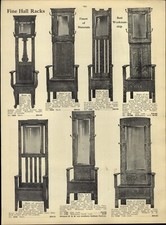 1917 PAPER AD Hall Rack Assento Metal Casaco Ganchos Banco Espelho  comprar usado  Enviando para Brazil