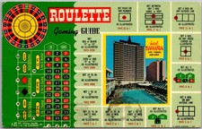 Cartão postal antigo Hotel Sahara guia de roleta Las Vegas, NV 1960s comprar usado  Enviando para Brazil