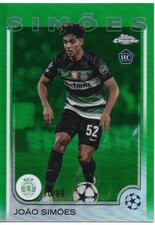 Joao SIMOES /99 RC rookie Green Sporting Topps Chrome 2024/25 #156 comprar usado  Enviando para Brazil