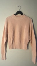 Suéter feminino de malha FRAME rosa algodão cashmere costela móvel tripulação pequeno/petite comprar usado  Enviando para Brazil