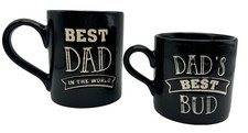 Caneca 'Melhor Pai do Mundo' e Caneca 'Melhor Bud do Pai' Conjunto Adorável Pai Filho *Leia comprar usado  Enviando para Brazil