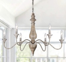 Candelabro country francês 6 luzes fazenda vintage antigo marrom metal chande.. comprar usado  Enviando para Brazil