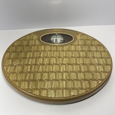 Antigo Conselheiro Visualizador de Bolhas Oval Balança de Banheiro Meio Século Rattan Moderno - EUA comprar usado  Enviando para Brazil