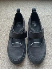 Black leather nubuck for sale  EASTBOURNE