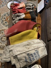 Luvas de borracha Salisbury Lineman classe 2 tipo 1 17000V e couros com bolsa Estex, usado comprar usado  Enviando para Brazil