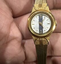 *Funcionando* PULSEIRA DE RELÓGIO FEMININA ORIENTAL VINTAGE BANHADA A OURO F05LN-00 CS comprar usado  Enviando para Brazil