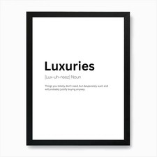 Luxuries definition meaning for sale  UK