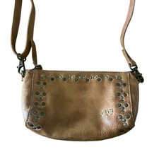 Usado, Bolsa de couro Bed Stu tiracolo cravejada bronzeada rústica ocidental boho comprar usado  Enviando para Brazil