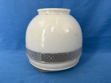 1950s-60s meados do século 7" globo de luz de vidro superior texturizado capa sombra MCM comprar usado  Enviando para Brazil