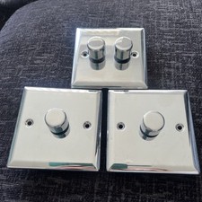 Polished chrome dimmer for sale  SOUTHEND-ON-SEA