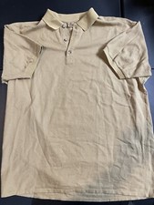 Camisa polo masculina Patagonia logotipo XL ar condicionado manga curta bege 110 comprar usado  Enviando para Brazil