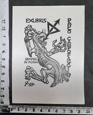 Wunderkammer exlibris mostro usato  Italia