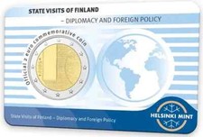 2 Euros Conmemorativos / Moneda Especial Finlandia 2025 Democracia - Coincard ENG. segunda mano  Embacar hacia Mexico