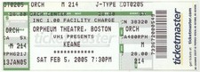 Keane boston orpheum for sale  USA