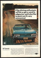 1967 Chevrolet estampa anúncio azul Corvair Monza conversível comprar usado  Enviando para Brazil