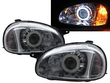 Farol projetor Corsa B 93-00 Sedan/Wagon 4D/5D CCFL cromado para VAUXHALL RHD comprar usado  Enviando para Brazil