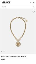 Versace medusa necklace for sale  GREENFORD