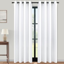 White grommet curtains for sale  Brentwood