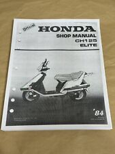 Usado, Scooter Honda Elite 125 CH125 3 furos manual de reparo loja de serviço oficial 1984 comprar usado  Enviando para Brazil