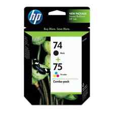 Novo Cartucho de Tinta Genuíno HP 74 Preto + 75 Tricolor Genuíno Expira 08/2017 CC659FN comprar usado  Enviando para Brazil