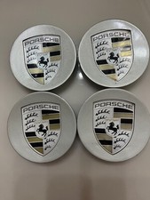  Tampas centrais Porsche prata 76 mm Boxster 911 Cayenne Panamera Cayman comprar usado  Enviando para Brazil