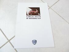 Lancia Delta HF Integral 16v 1990 Folheto Catálogo Prospectus Fold comprar usado  Enviando para Brazil