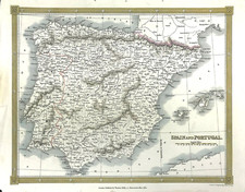 Mappa spagna portogallo usato  Spedire a Italy