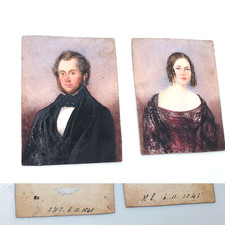 Antique portraits c1840 for sale  UK