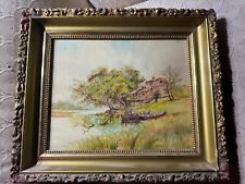 Antique lakeside landscape for sale  Langhorne