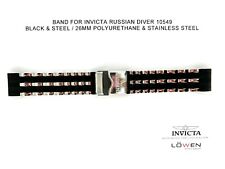 Autêntico Invicta Russian Diver 10549 Preto e aço inoxidável 26mm Pulseira De Relógio comprar usado  Enviando para Brazil