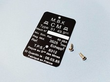 Plaque cadre mbk d'occasion Plaque cadre mbk d'occasion  Saulces-Monclin