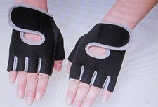 Luvas de levantamento de peso academia neoprene musculação fitness médio preto e cinza comprar usado  Enviando para Brazil