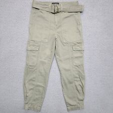 Calça Banana Republic Feminina 0 Excedente Verde HR Cônica Utilitária Cinto de Carga, usado comprar usado  Enviando para Brazil