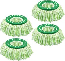 Refil de esfregão giratório Tornado 4 peças cabeça de microfibra verde lavável na máquina fácil uso comprar usado  Enviando para Brazil