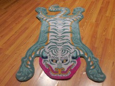 Tibetan tiger rug for sale  Kensington