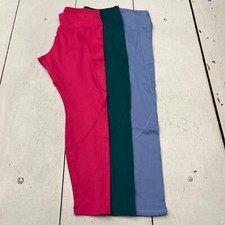 Leggings femininas multicoloridas pacote com 3 ativas no tornozelo cintura alta com bolsos tamanho XL comprar usado  Enviando para Brazil