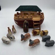 Vintage Silvestri Madeira Arca de Noé Animais Muito Raros 10” Elefantes de Noé comprar usado  Enviando para Brazil