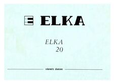 Elka service manual usato  Italia