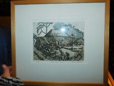 Framed glazed aquatint for sale  BRIXHAM