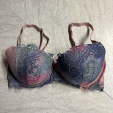 Sutiã Victorias Secret rosa 34DD floral multicolorido data push up comprar usado  Enviando para Brazil