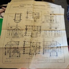 Architectural plans 1921 for sale  GAINSBOROUGH