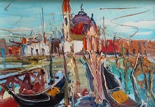 Dipinto olio firmato usato  Savona