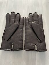 Guantes forrados de piel vintage JC Penny's importados de vinilo acrílico marrón M para hombre 0924 segunda mano  Embacar hacia Argentina