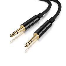 Cabo balanceado 2 peças 50 pés 1/4" TRS macho para monitores de estúdio, mixer, alto-falante Yamaha comprar usado  Enviando para Brazil
