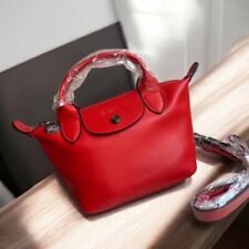 Longchamp Le Pliage Cuir XS Mini Bolsa de Ombro de Couro Saída Vermelha NOVO JAPÃO #JAB comprar usado  Enviando para Brazil