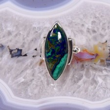 Malachit azurit ring gebraucht kaufen  Berlin