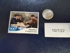 Selo perfurado Bobby Fischer xadrez Mikhail Tal 2018 república centrafricaine, usado comprar usado Selo perfurado Bobby Fischer xadrez Mikhail Tal 2018 república centrafricaine, usado comprar usado  Enviando para Brazil