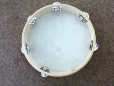 Cream coloured tambourine for sale  GLOUCESTER