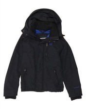 Jaqueta corta-vento masculina ABERCROMBIE & FITCH com capuz Reino Unido 38 média azul marinho AK10 comprar usado  Enviando para Brazil